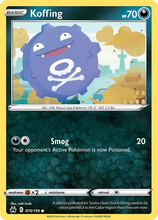 Koffing Reverse Holo 075/159