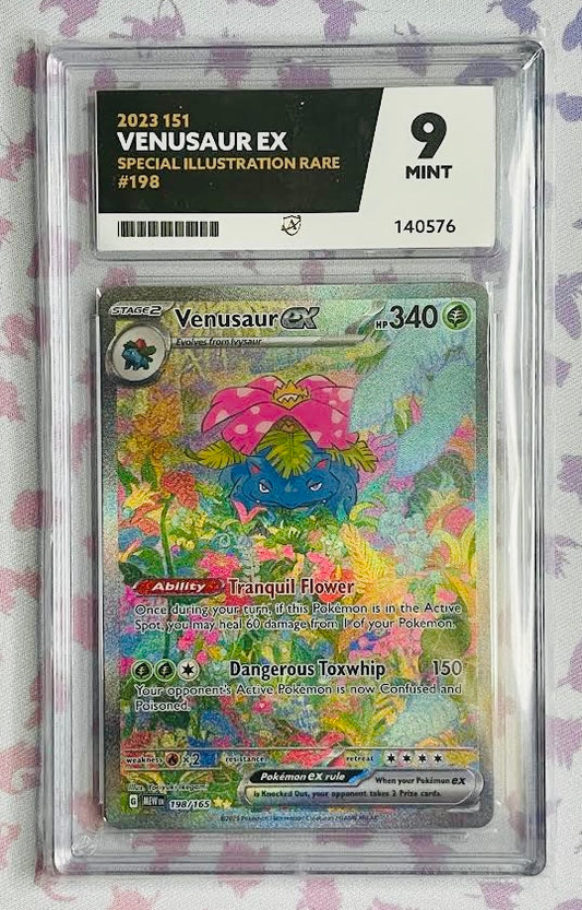 Venusaur 198/165 - Pokémon 151 Graded 9