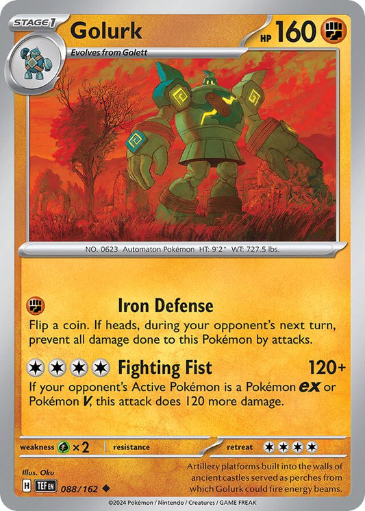 Golurk Reverse Holo 088/162