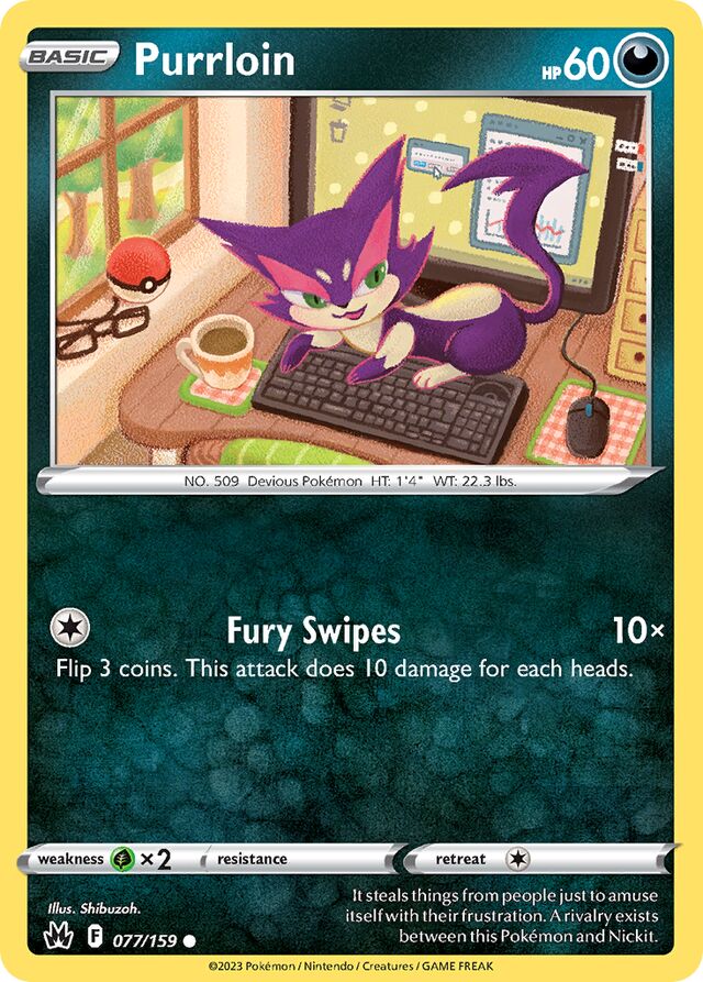 Purrloin Reverse Holo 077/159